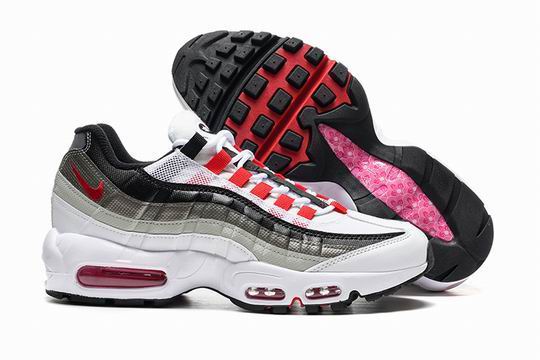 (image for) Nike Air Max 95 White Grey Red Men's Shoes-41